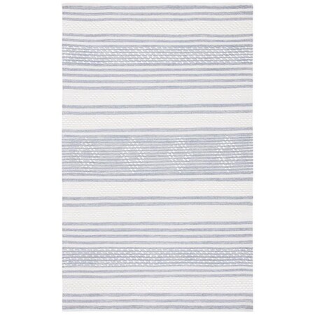 Safavieh 3 x 5 ft. Striped Kilim Contemporary Rectangle Hand Woven Rug - Silver & Ivory STK511G-3